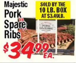 Western Beef Majestic Pork Spare Ribs offer