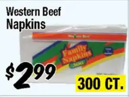 Western Beef Western Beef Napkins offer