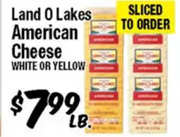 Western Beef Land O Lakes American Cheese WHITE OR YELLOW offer
