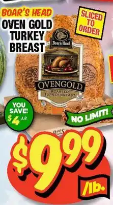 Western Beef BOAR'S HEAD OVEN GOLD TURKEY BREAST offer