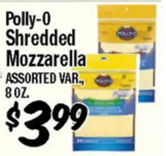Western Beef Polly-O Shredded Mozzarella offer