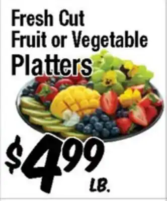 Western Beef Fresh Cut Fruit or Vegetable Platters offer