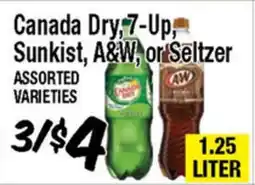 Western Beef Canada Dry, 7-Up, Sunkist, A&W, or Seltzer offer