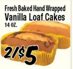 Western Beef Fresh Baked Hand Wrapped Vanilla Loaf Cakes offer