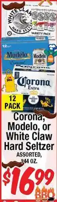 Western Beef Corona, Modelo, or White Claw Hard Seltzer offer