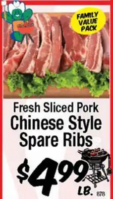 Western Beef Fresh Sliced Pork Chinese Style Spare Ribs offer