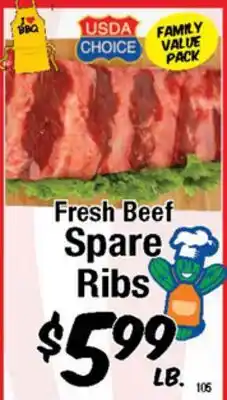 Western Beef Fresh Beef Spare Ribs offer