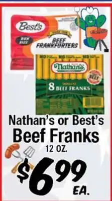 Western Beef Nathan's or Best's Beef Franks offer