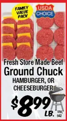 Western Beef Fresh Store Made Beef Ground Chuck HAMBURGER, OR CHEESEBURGER offer
