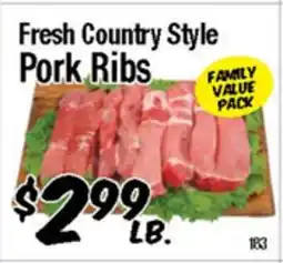 Western Beef Fresh Country Style Pork Ribs offer