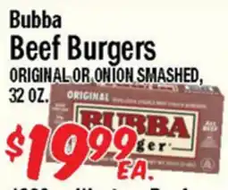 Western Beef Bubba Beef Burgers offer
