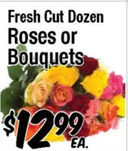 Western Beef Fresh Cut Dozen Roses or Bouquets offer