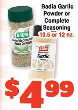 Western Beef Badia Garlic Powder or Complete Seasoning offer