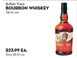 Bristol Farms Buffalo Trace BOURBON WHISKEY offer