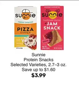 Bristol Farms Sunnie Protein Snacks offer