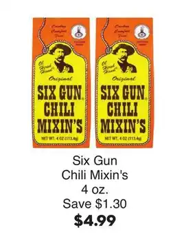 Bristol Farms Six Gun Chili Mixin's offer