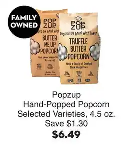 Bristol Farms Popzup Hand-Popped Popcorn offer
