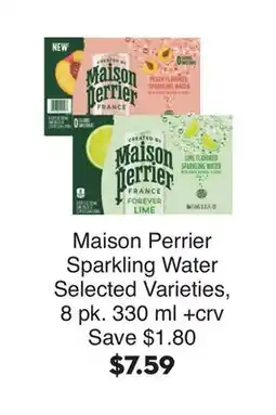 Bristol Farms Maison Perrier Sparkling Water offer