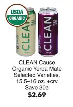 Bristol Farms CLEAN Cause Organic Yerba Mate offer