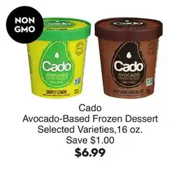 Bristol Farms Cado Avocado-Based Frozen Dessert offer