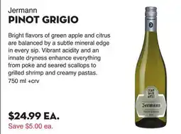Bristol Farms Jermann PINOT GRIGIO offer