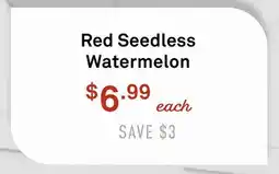 Standard Market Red Seedless Watermelon offer