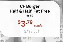 Standard Market CF Burger Half & Half, Fat Free offer