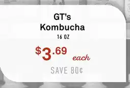 Standard Market GT's Kombucha offer