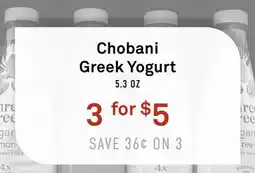 Standard Market Chobani Greek Yogurt offer