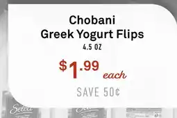Standard Market Chobani Greek Yogurt Flips offer