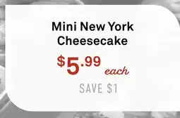Standard Market Mini New York Cheesecake offer