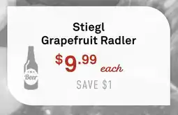 Standard Market Stiegl Grapefruit Radler offer