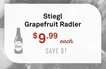 Standard Market Stiegl Grapefruit Radler offer