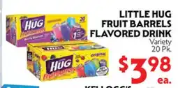 La Chiquita Food Market LITTLE HUG FRUIT BARRELS FLAVORED DRINK offer