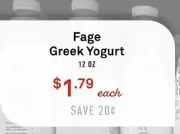 Standard Market Fage Greek Yogurt offer