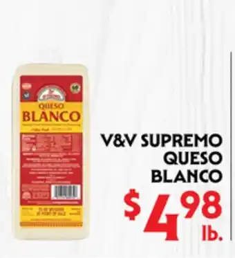 La Chiquita Food Market V&V SUPREMO QUESO BLANCO offer
