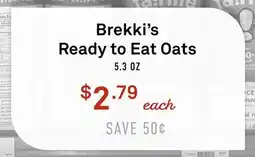 Standard Market Brekkis Ready to Eat Oats offer