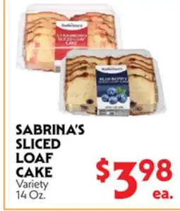 La Chiquita Food Market SABRINA'S SLICED LOAF CAKE offer