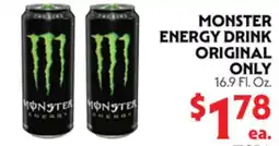 La Chiquita Food Market MONSTER ENERGY DRINK ORIGINAL ONLY offer