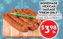 La Chiquita Food Market HOMEMADE MEXICAN SAUSAGE *FRESH ONLY offer
