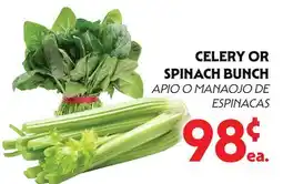 La Chiquita Food Market CELERY OR SPINACH BUNCH offer