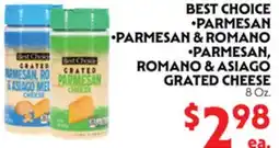 La Chiquita Food Market BEST CHOICE • PARMESAN • PARMESAN & ROMANO • PARMESAN, ROMANO & ASIAGO offer