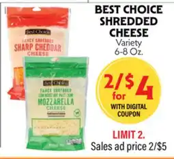La Chiquita Food Market BEST CHOICE SHREDDED CHEESE offer