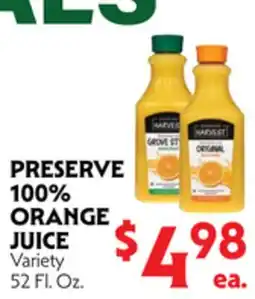 La Chiquita Food Market PRESERVE 100% ORANGE JUICE offer