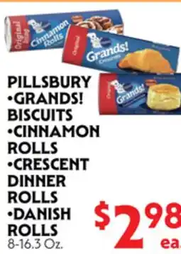 La Chiquita Food Market PILLSBURY •GRANDS! BISCUITS •CINNAMON ROLLS •CRESCENT DINNER ROLLS •DANISH ROLLS offer
