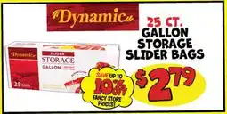 Ollie's DYNAMIC STORAGE SLIDER BAGS offer
