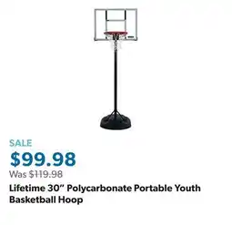 Sam's Club Lifetime 30 Polycarbonate Portable Youth Basketball Hoop offer