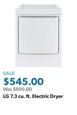 Sam's Club LG 7.3 cu. ft. Electric Dryer offer
