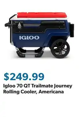 Sam's Club Igloo 70 QT Trailmate Journey Rolling Cooler, Americana offer