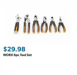 Sam's Club WORX 6pc Tool Set offer